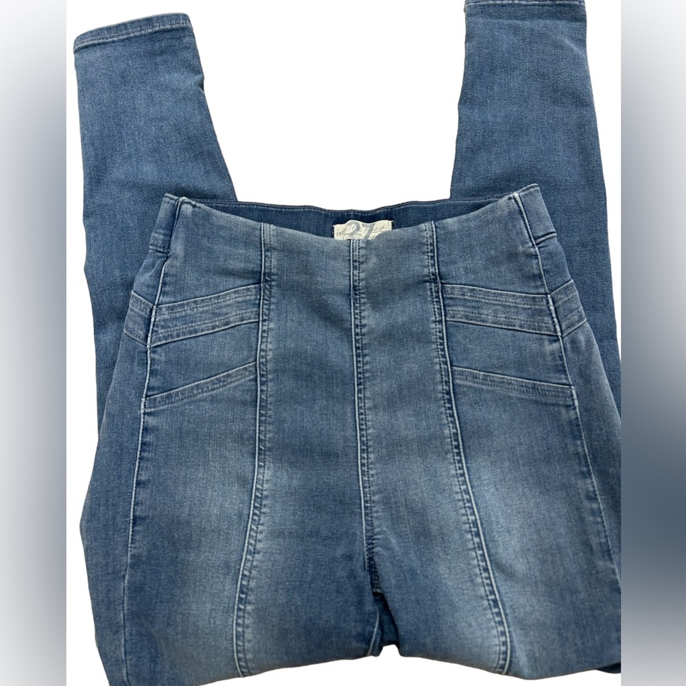 Free People We the Free Slim Jeans Size 27 High Rise Denim Skinny